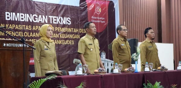 Ngawi Perkuat Tata Kelola Keuangan Desa, Wabup Dorong Digitalisasi dan Pengawasan Berbasis Sistem