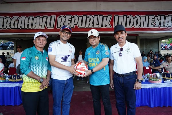 Wabup Gowa Darmawangsyah Buka Turnamen Sepakbola HUT RI