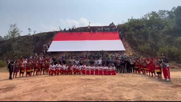 Di Tapal Batas, 1.200 Warga Bentangkan Merah Putih: “Kedaulatan Harga Mati”