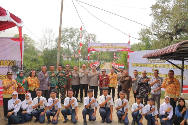 Jembatan Merah Putih Ketapang Diresmikan Prabowo