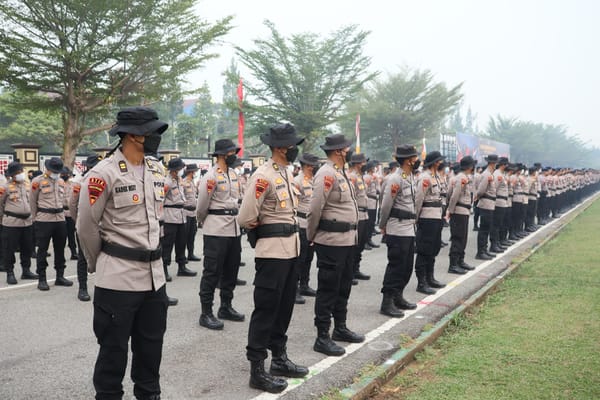 110 Personel Lemdiklat Polri Diterjunkan ke Kalbar