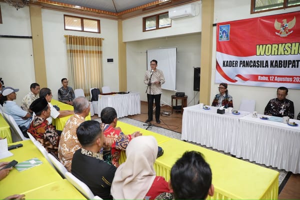 Kukuhkan Kader Pancasila, Wabup Sleman: Pengamalan Pancasila Harus Nyata
