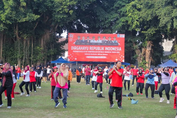 Perkuat Kesehatan Fisik dan Mental, Wabup Danang Apresiasi Sleman Merdeka Fun Walk