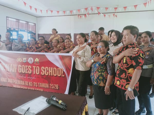 Polwan Goes To School, Sambangi SMTA di Kota Serui