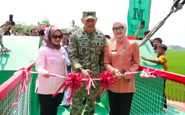 Peresmian Jembatan Garuda Way Bungur,  Bukti Kuatnya Kolaborasi Antara Pemerintah, TNI & Masyarakat
