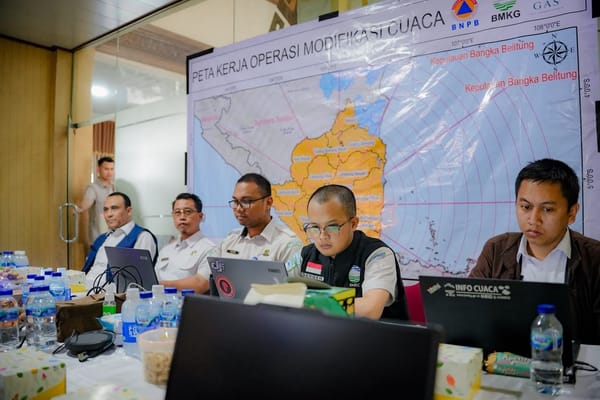 Gubernur Mirza Pastikan Operasi Modifikasi Cuaca, Efektif Mampu Menangani Karhutla di Lampung