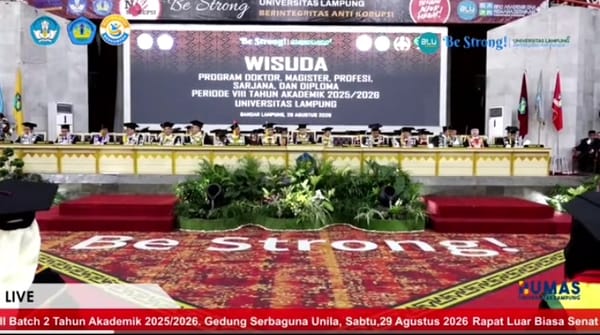 Universitas Lampung Kembali Mewisuda 1.070 Lulusan Program Doktor, Magister, Sarjana dan Diploma III