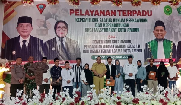Pemkot Ambon Hadirkan Pelayanan Terpadu Perkawinan dan Administrasi Kependudukan