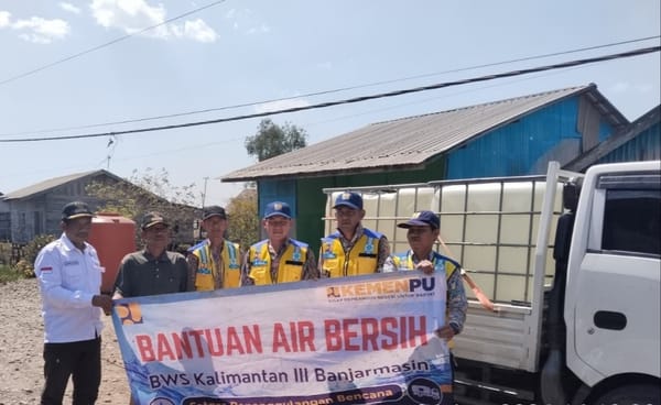 PU Penuhi Kebutuhan MCK dan Air Bersih Untuk Warga Banjar Kalsel