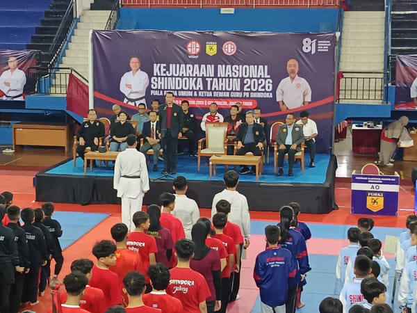 Sekjen PB FORKI Buka Kejurnas Shindoka Piala Ketum dan Ketua Dewan Guru Shindoka