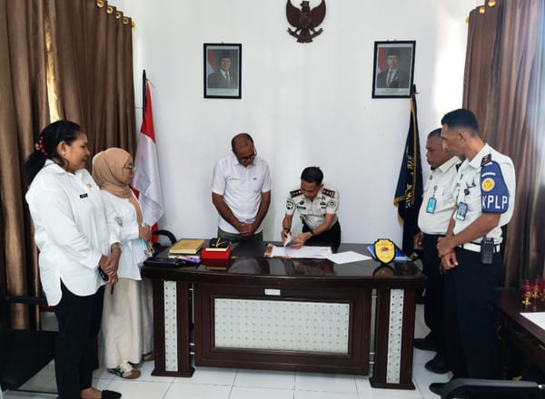 Lapas Jailolo Lakukan Penandatanganan  Perjanjian Kerja Sama Tentang Lingkungan
