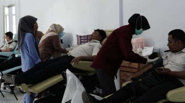 Lapas Jailolo Sambut HUT Kemerdekaan RI ke-81 Dengan Kegiatan Donor Darah