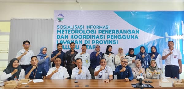 Koordinasi Layanan Informasi Cuaca untuk Penerbangan di Maluku Utara, BMKG Gelar Focus Group Discussion