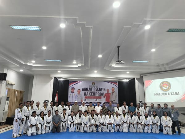 Pengprov Taekwondo Maluku Utara Gelar Diklat Pelatih dan Rakerpov