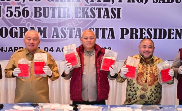 172,4 Kg Sabu Dimusnahkan, Polda Kalsel Bongkar Jaringan Narkoba Internasional dan Selamatkan 863 Ribu Jiwa