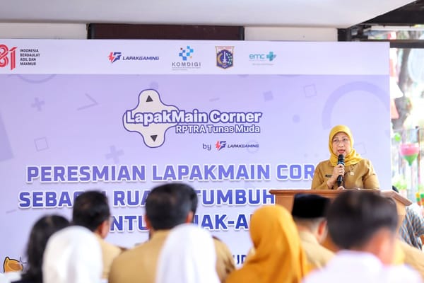 LapakMain Corner Diresmikan di Jakarta, Pemprov DKI Perkuat Ruang Bermain Ramah Anak di Era Digital