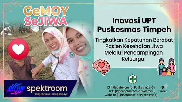 GeMOY SeJIWA, Inovasi UPT Puskesmas Timpeh Tingkatkan Kepatuhan Berobat Pasien Kesehatan Jiwa Melalui Pendampingan Keluarga