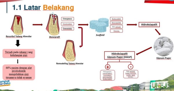 Gipsum Puger dan Pati Singkong Bisa Bantu Pembentukan Tulang Rahang