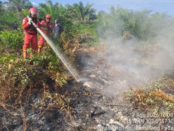 Manggala Agni Berjibaku Hadapi Karhutla di Inhu dan Bengkalis