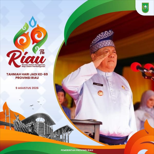 Sempena Semarak Hari Jadi Provinsi Riau ke-69, Pemprov Sediakan Twibbon Resmi Ruang Digital