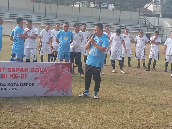 Wali Kota Depok Buka Turnamen Sepak Bola Forkopimda Semarakkan HUT RI ke-81