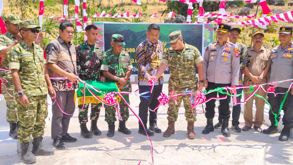 Jembatan Mataparallu Dilaunching Presiden, Kodim 1425/Jeneponto Buktikan Program TNI-AD Berujung di Masyarakat
