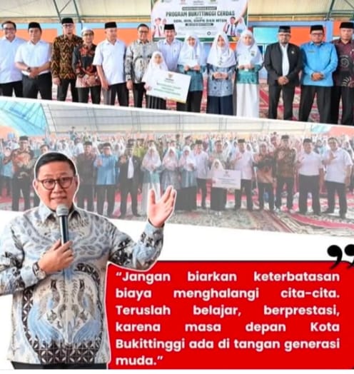 847 Pelajar Terima Bantuan Zakat Program Bukittinggi Cerdas