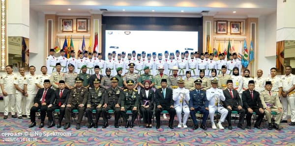 Wagub Jihan Kukuhkan Paskibraka Provinsi Lampung Tahun 2026