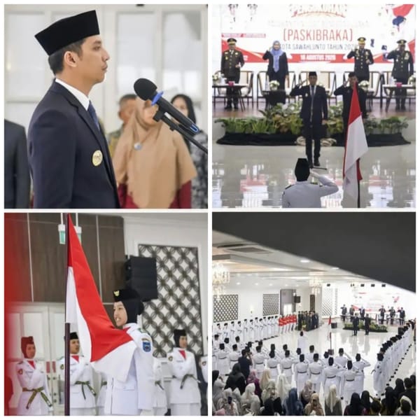 Riyanda Putra Kukuhkan 67 Anggota Paskibra Sawahlunto untuk Upacara HUT RI ke-81