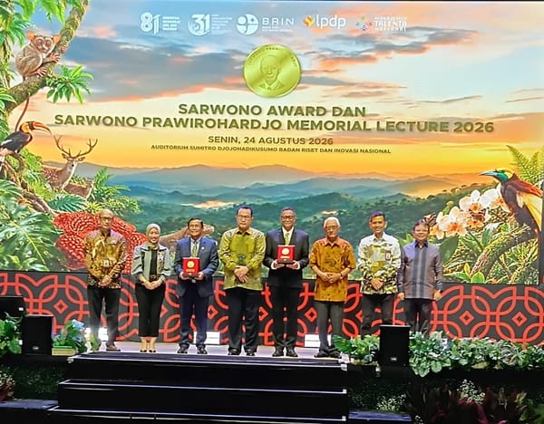 Ahli Konservasi Universitas Indonesia Jatna Suprijatna Raih Sarwono Award 2026