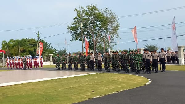 Gladi Bersih Upacara Peringatan HUT Ke 81 Kemerdekaan RI
