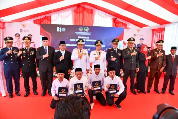 3.152 Nara pindana Lapas Kelas II A Tanjungpinang Terima Remisi Umum