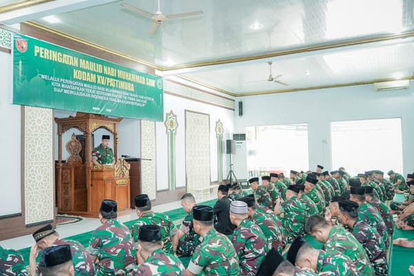 Meneladani Akhlak Rasulullah, Kodam XV/Pattimura Perkuat Karakter Prajurit dan Kemanunggalan dengan Rakyat