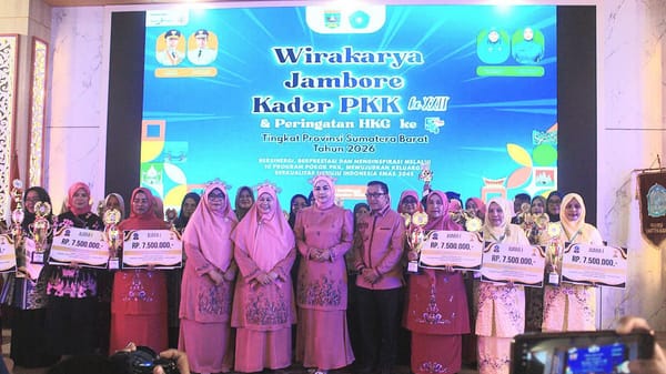 TP PKK Pasbar Borong Dua Juara I di Jambore PKK Sumbar 2026