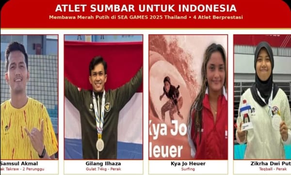 4 Atlet Sumbar Bela Indonesia di Asian Games 2026