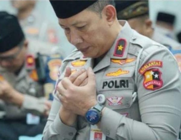 Dalam Rangka HUT Ke-71, Korlantas Gelar Doa Bersama Ojol dan Santunan Anak Yatim