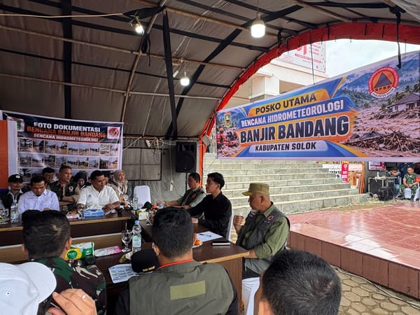 Arahan di Posko Utama Solok, Wapres: Pemulihan Lahan Pertanian Harus Jadi Prioritas