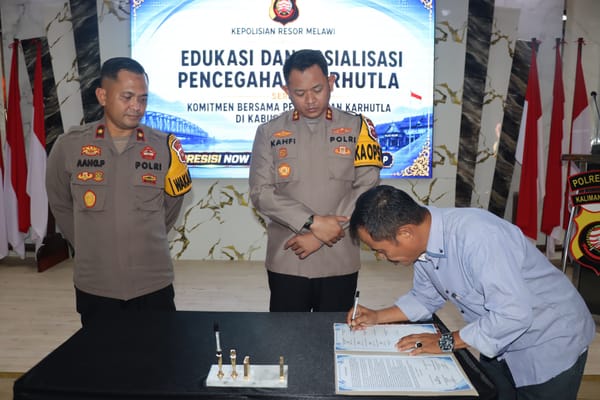 Polres Melawi Keluarkan Peringatan Keras: 18 Perusahaan Wajib Cegah Karhutla atau Hadapi Sanksi