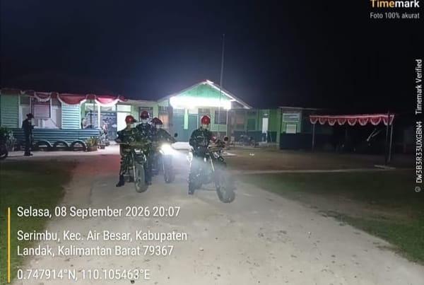 TNI Sisir Lahan Bekas Karhutla di Tengah Gelap Malam, Bara Api Diburu Sebelum Berkobar
