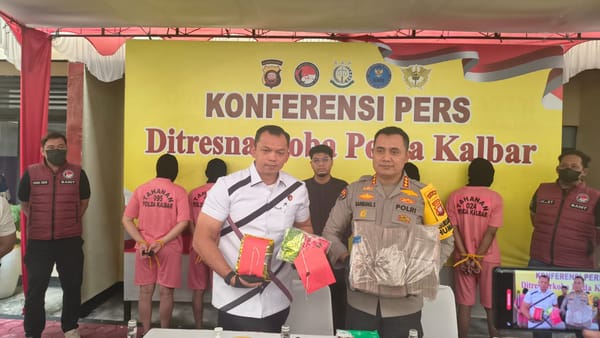 Ditresnarkoba Polda Kalbar Gagalkan Peredaran Narkoba, Tangkap 4 Tersangka