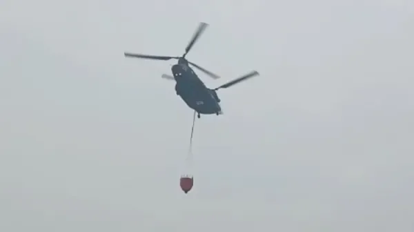 Chinook Jepang Digeser ke Ketapang, untuk Water Bombing Karhutla