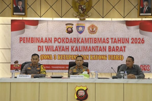 Perkuat Sinergi Keamanan, Polres Ketapang Libatkan Pokdar Kamtibmas Lawan Karhutla