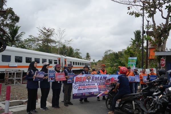 KAI Daop 5 Perkuat Edukasi Keselamatan di Perlintasan Sebidang Banyumas-Cilacap