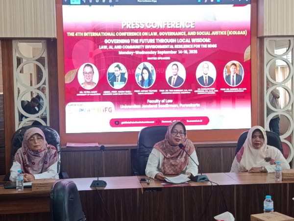 The 4th International Conference on Law, Governance, and Social Justice (ICOLGAS) Dorong Hukum dan Kearifan Lokal Hadapi Perubahan AI dan Iklim