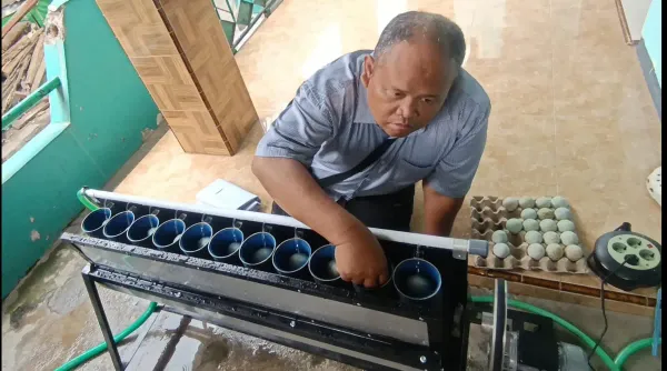 Ciptakan Mesin Pencuci Telur Asin Otomatis, Polije Bantu UMKM Hemat Biaya dan Tenaga