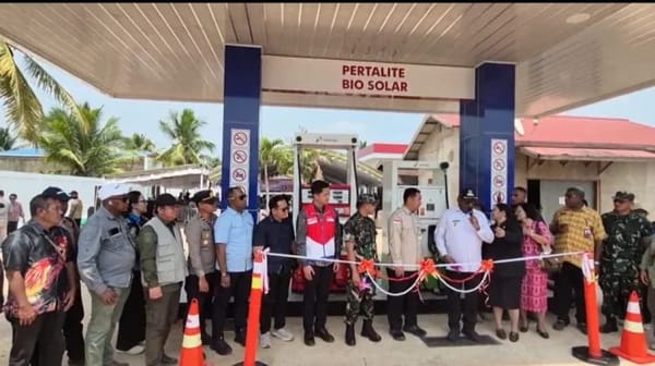 Pemkab Merauke Resmikan SPBU Khusus Petani Di Kampung Amunkai
