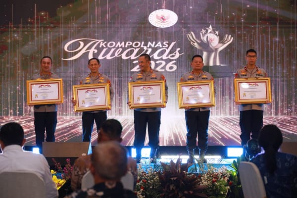 Polda Lampung Raih Penghargaan 5 Besar Terbaik Tingkat Polda Pada Kompolnas Awards 2026