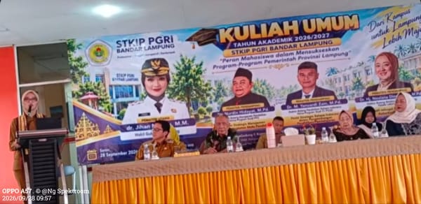 Beri Kuliah Umum STKIP-PGRI, Wagub Jihan Pesan, Jangan " Be Yourself" Namun "Be The Best Version Of Yourself"