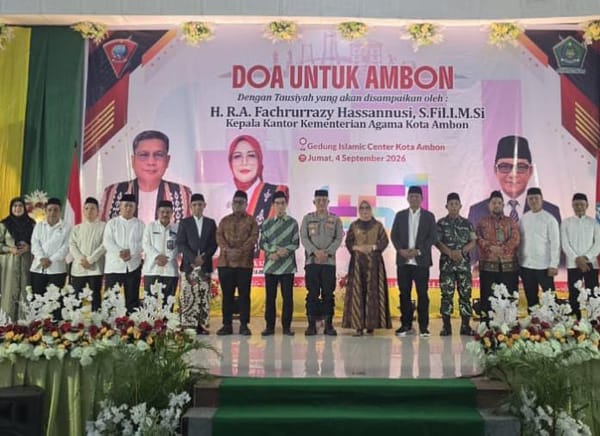 Doa Bersama untuk Ambon, di Usia 451 Tahun Wujud Syukur dan Ikhtiar Membangun Kota yang Lebih Baik