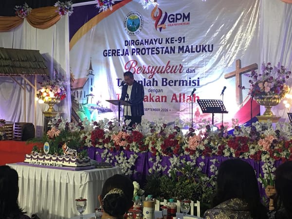 HUT ke-91 GPM, Lewerissa: Gereja Harus Hadir Menjawab Persoalan Masyarakat